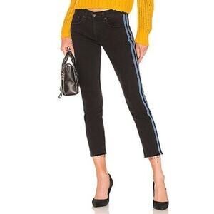 rag &‎ bone Jeans Size 24 Women's "Dre" Fit Stone Black Straight Skinny Denim